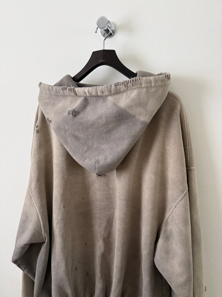 Light Grey Sun Faded Vintage Crewneck Hoodie