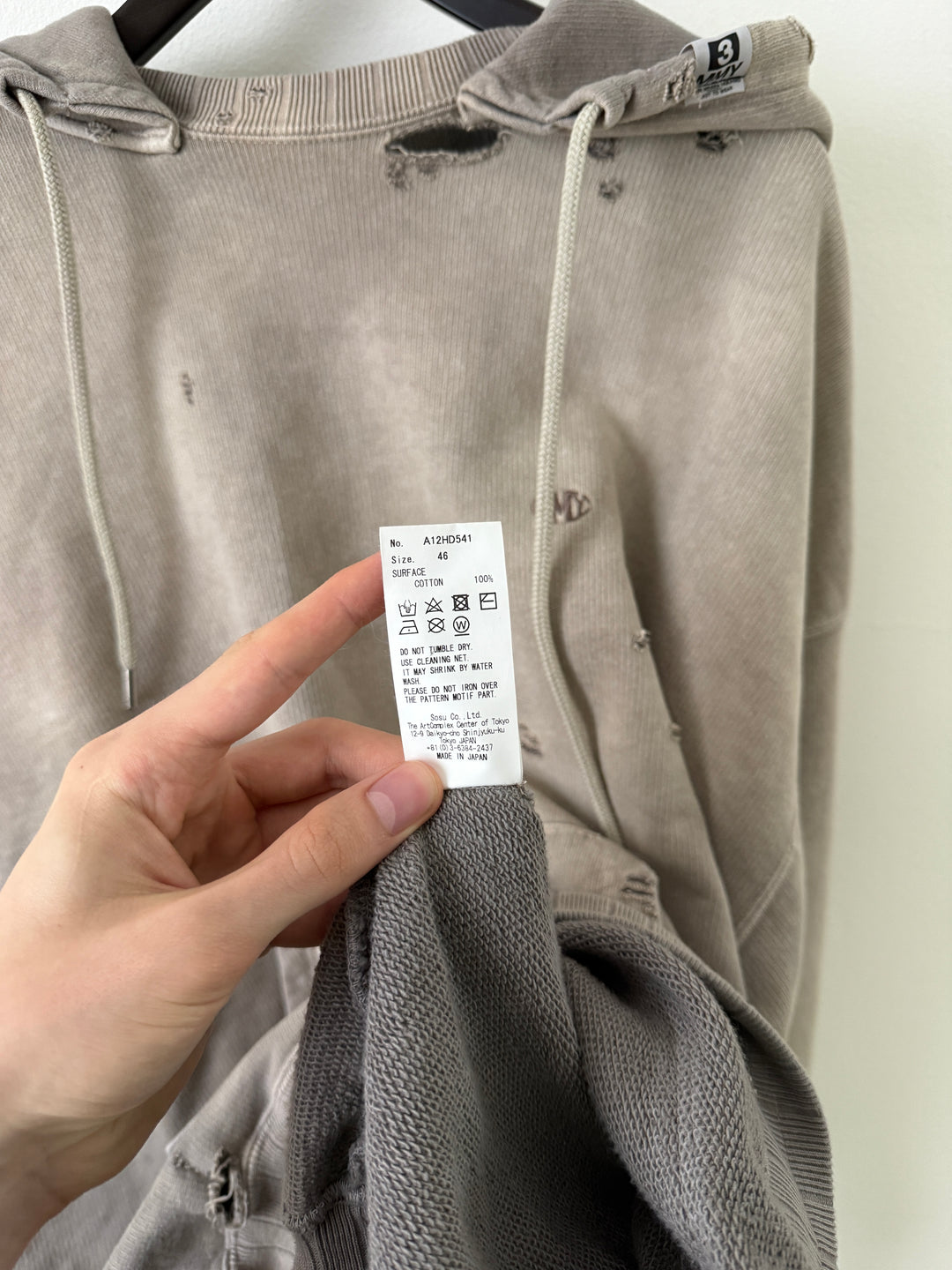 Light Grey Sun Faded Vintage Crewneck Hoodie