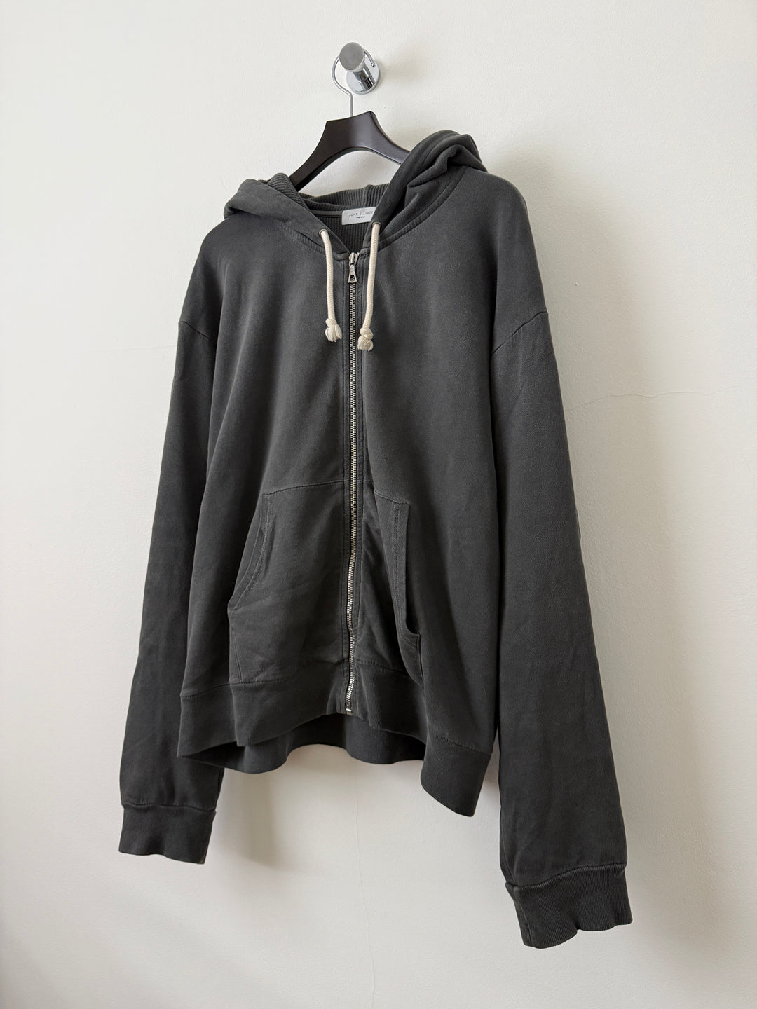 Grey Thermal Lined Zip Up Hoodie