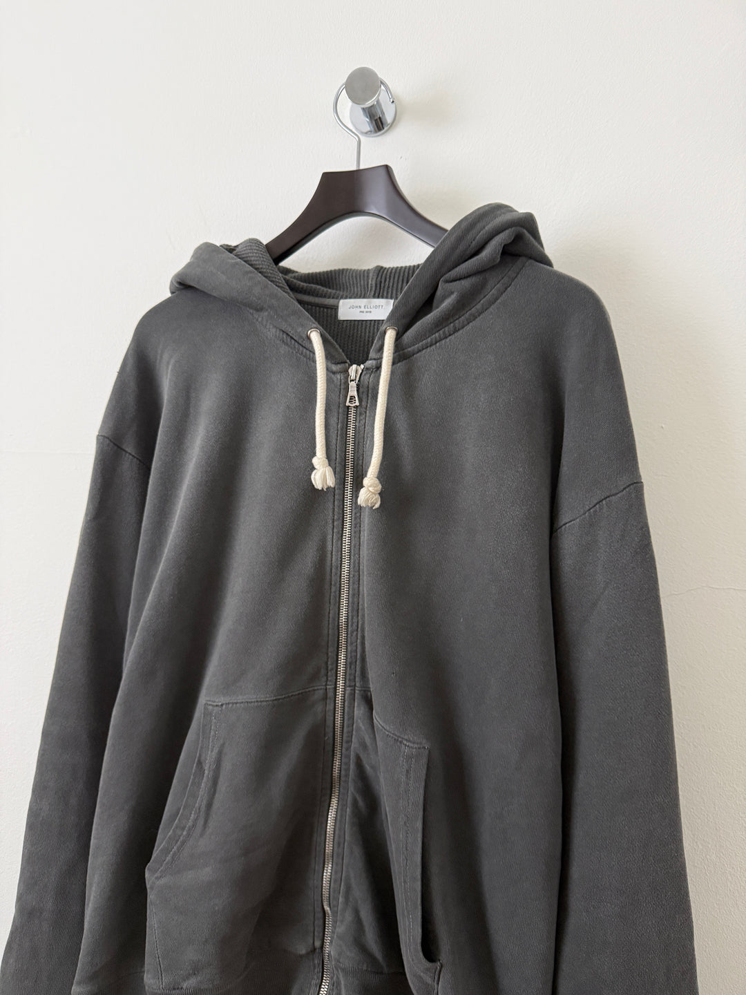 Grey Thermal Lined Zip Up Hoodie