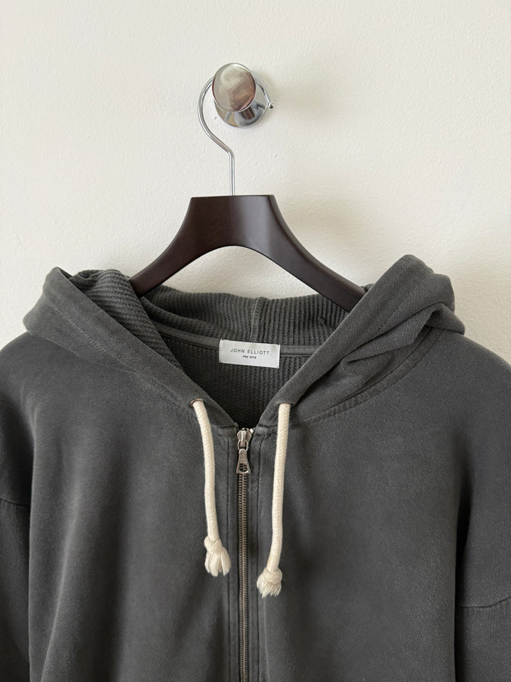 Grey Thermal Lined Zip Up Hoodie