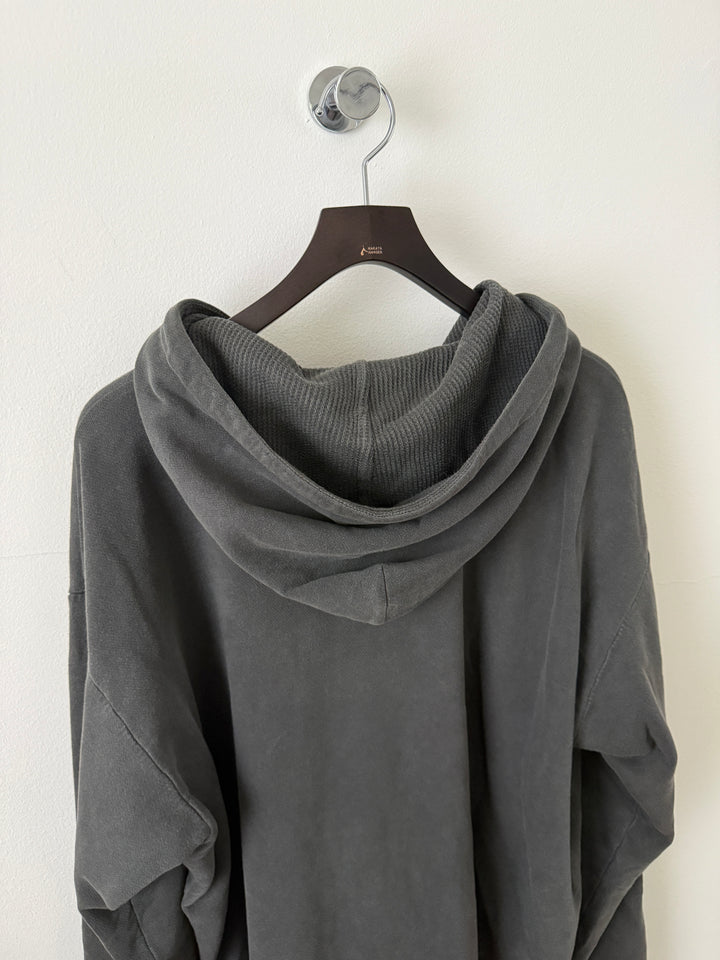 Grey Thermal Lined Zip Up Hoodie