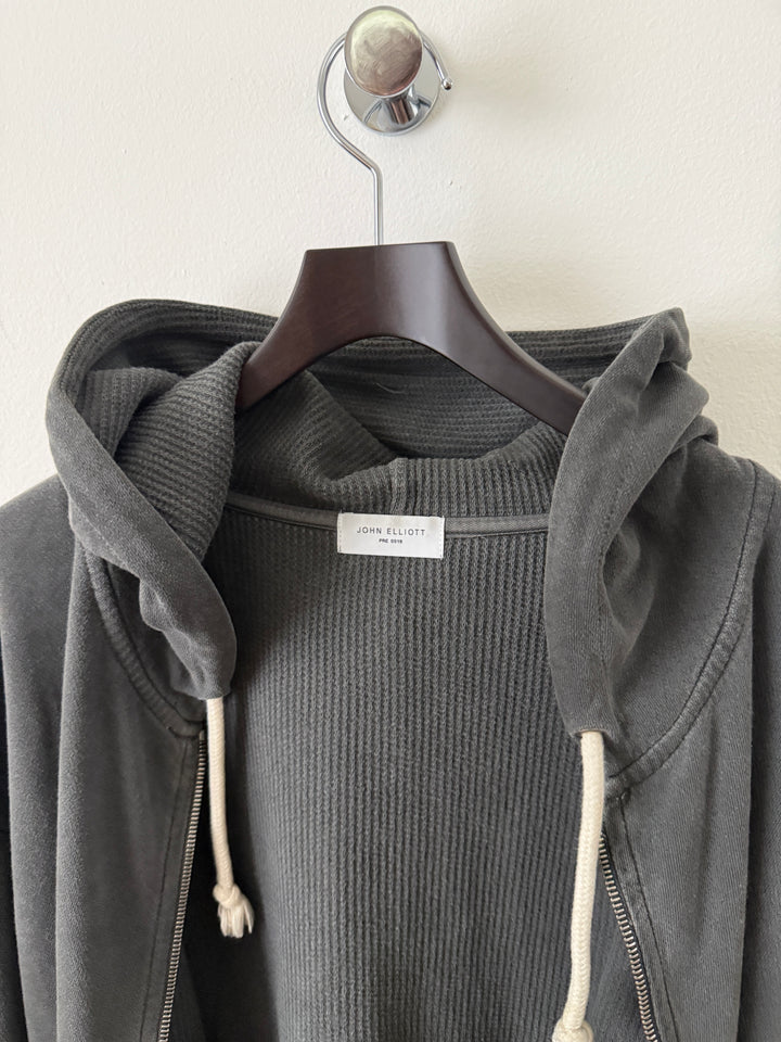 Grey Thermal Lined Zip Up Hoodie