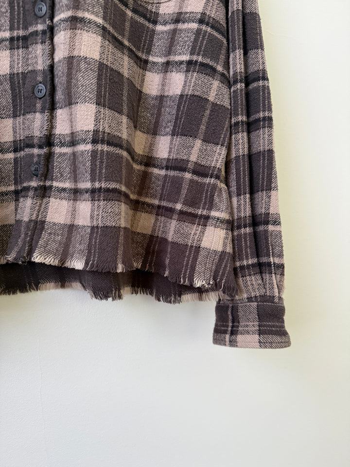 Hemi Oversized Flannel Shirt Lagoon Check