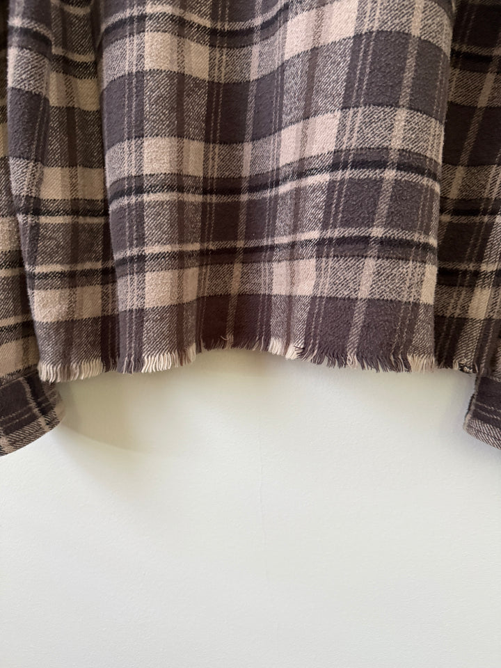 Hemi Oversized Flannel Shirt Lagoon Check