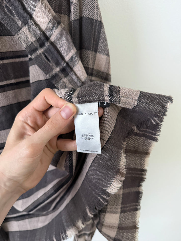 Hemi Oversized Flannel Shirt Lagoon Check