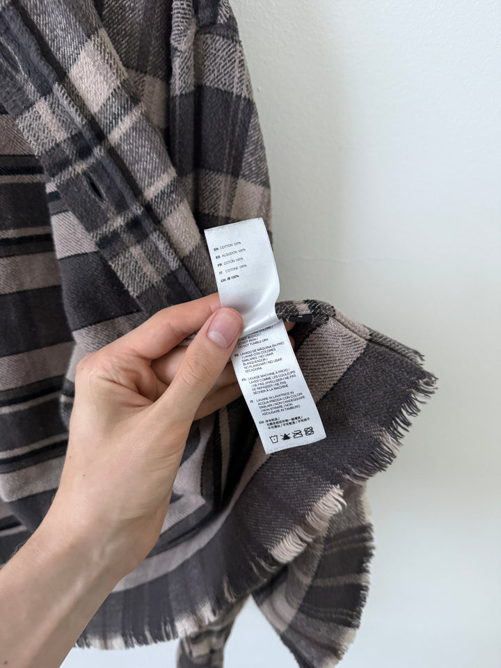 Hemi Oversized Flannel Shirt Lagoon Check