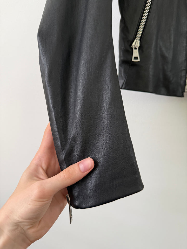 2013 5 Zip Leather Moto Jacket