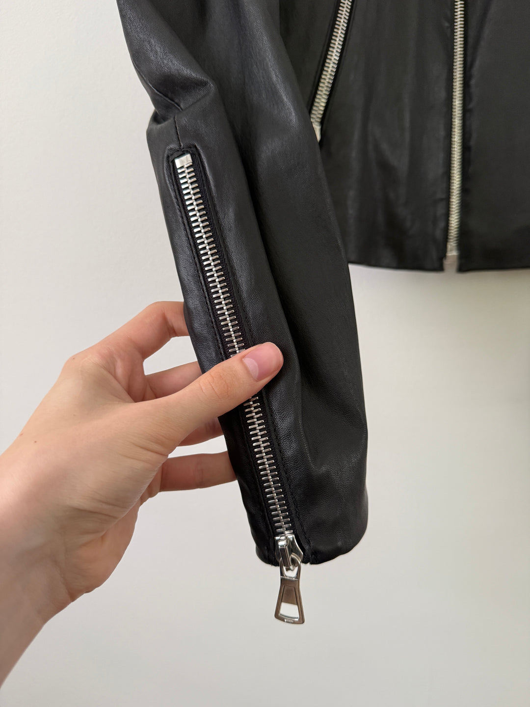 2013 5 Zip Leather Moto Jacket