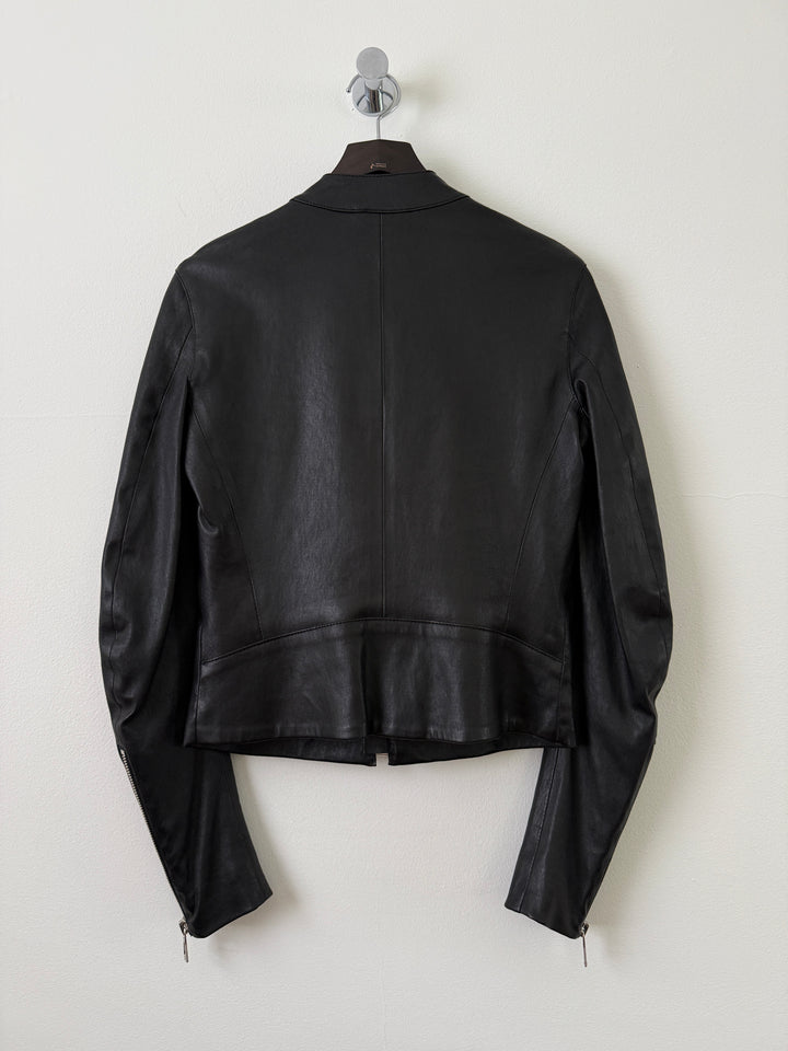 2013 5 Zip Leather Moto Jacket