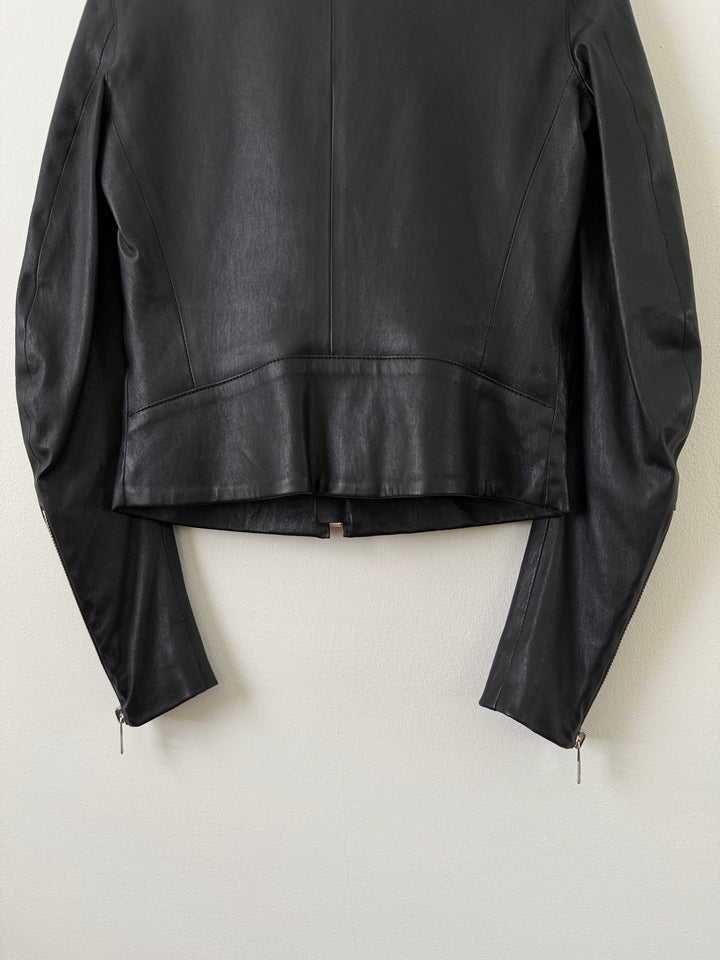 2013 5 Zip Leather Moto Jacket