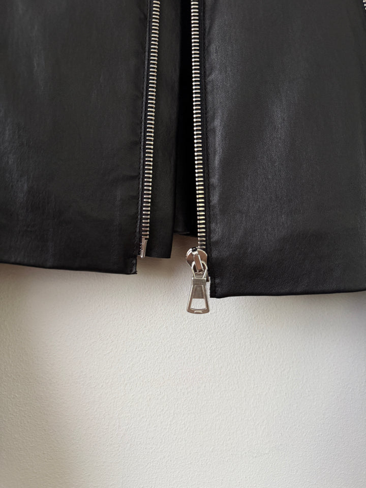 2013 5 Zip Leather Moto Jacket