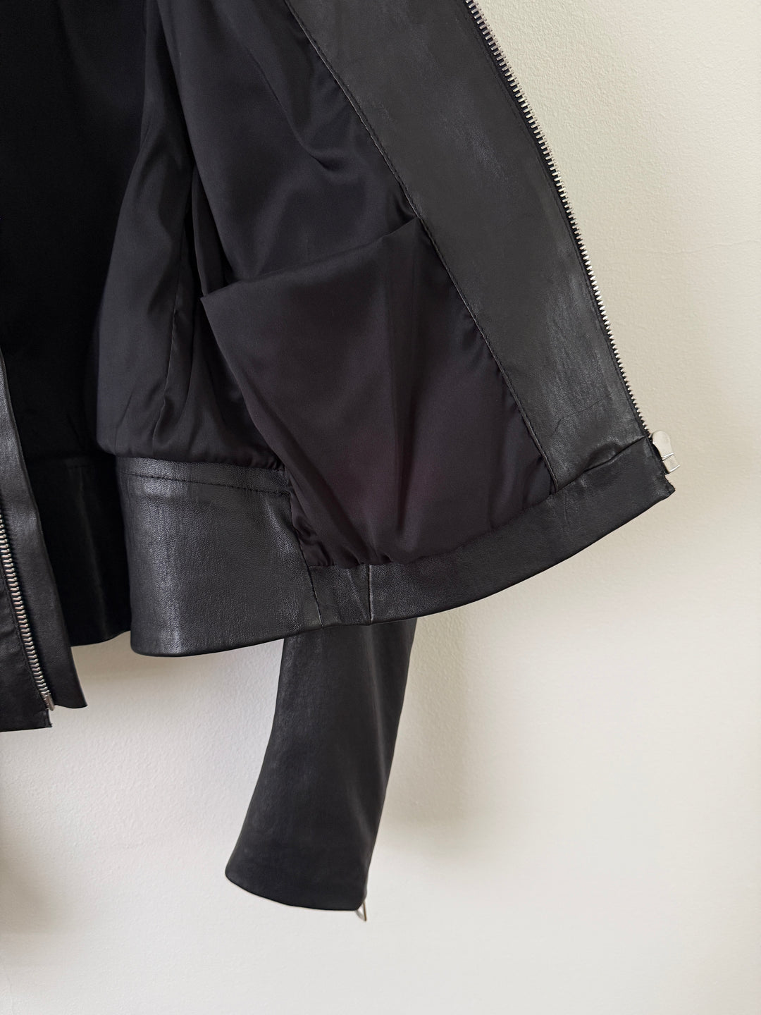 2013 5 Zip Leather Moto Jacket