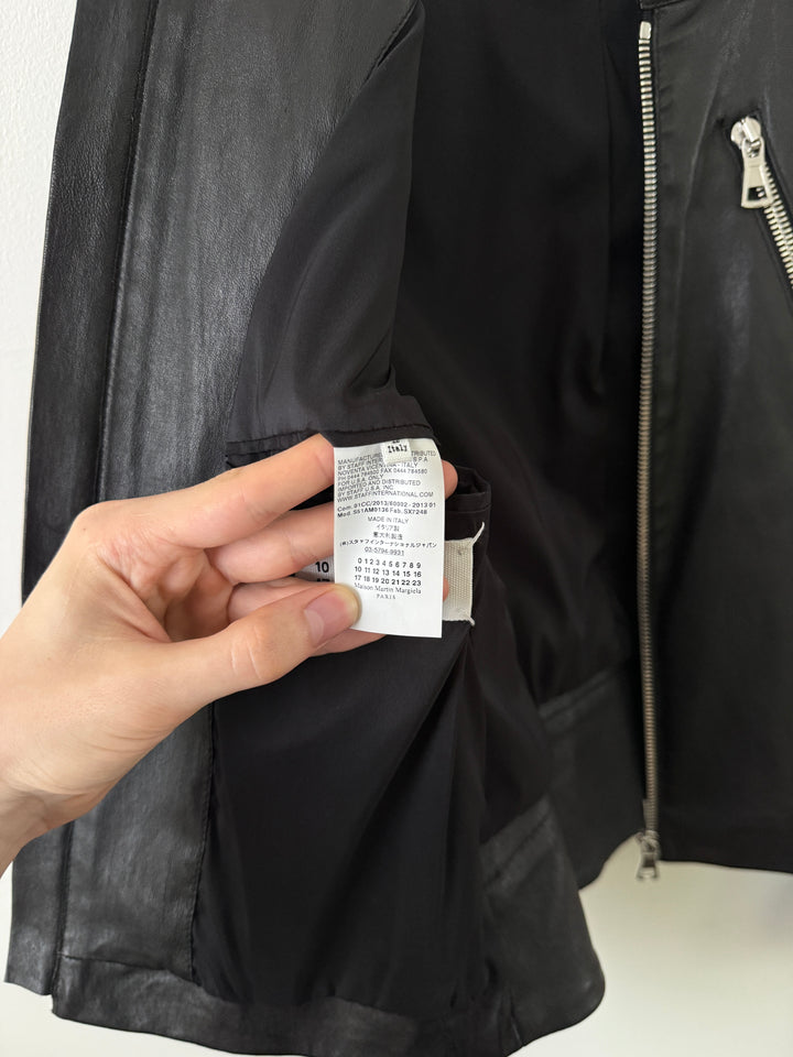 2013 5 Zip Leather Moto Jacket