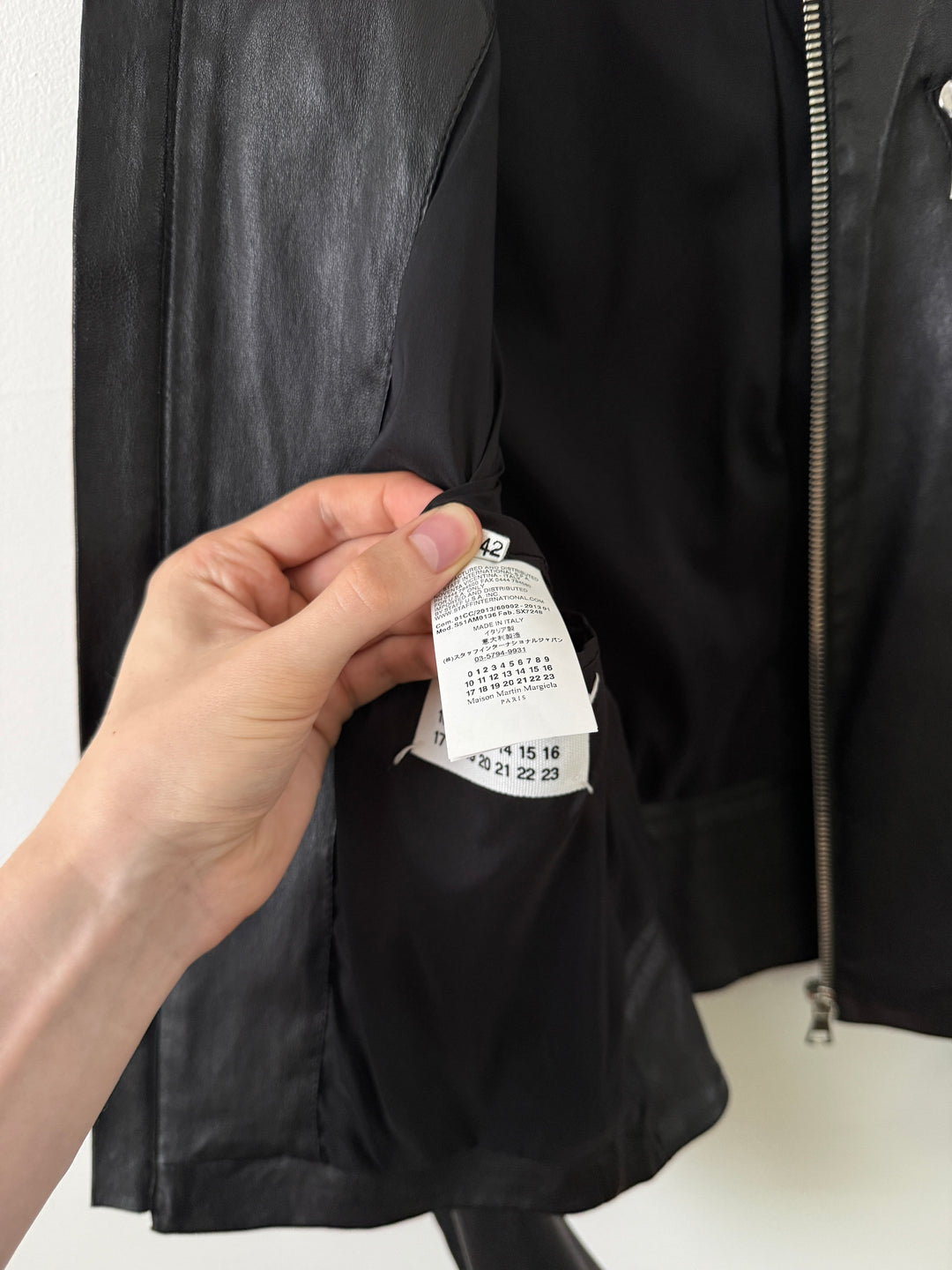 2013 5 Zip Leather Moto Jacket