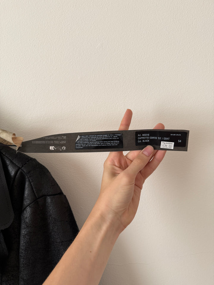 Heavy Wool Distressed Buttoned Overcoat