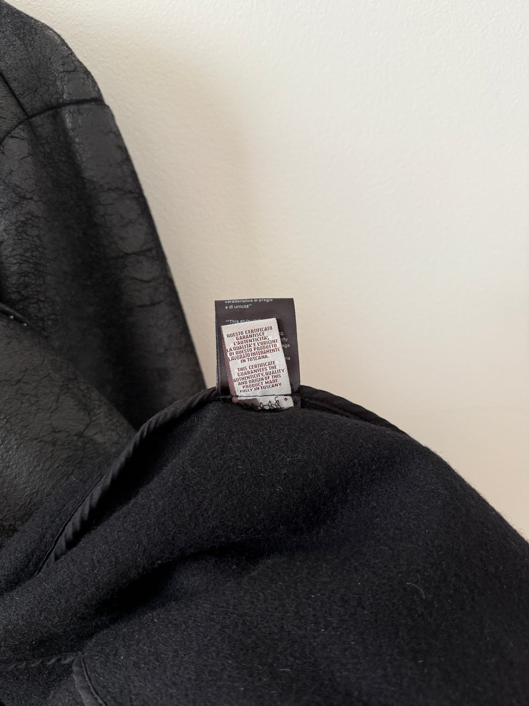 Heavy Wool Distressed Buttoned Overcoat