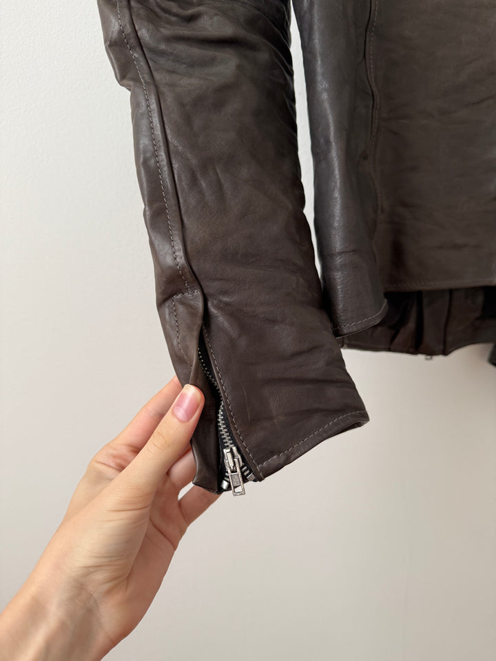 Leather Moto Jacket