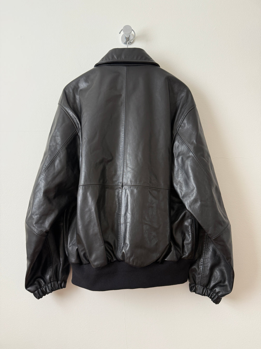 Goat Leather Zip Short Jacket