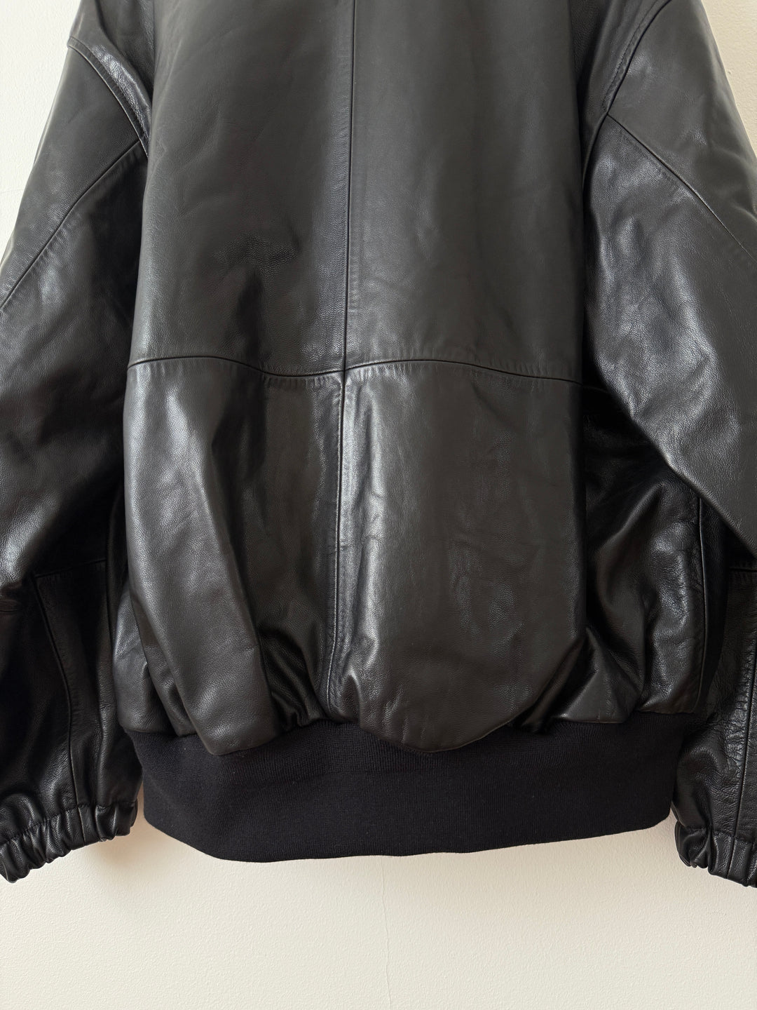 Goat Leather Zip Short Jacket