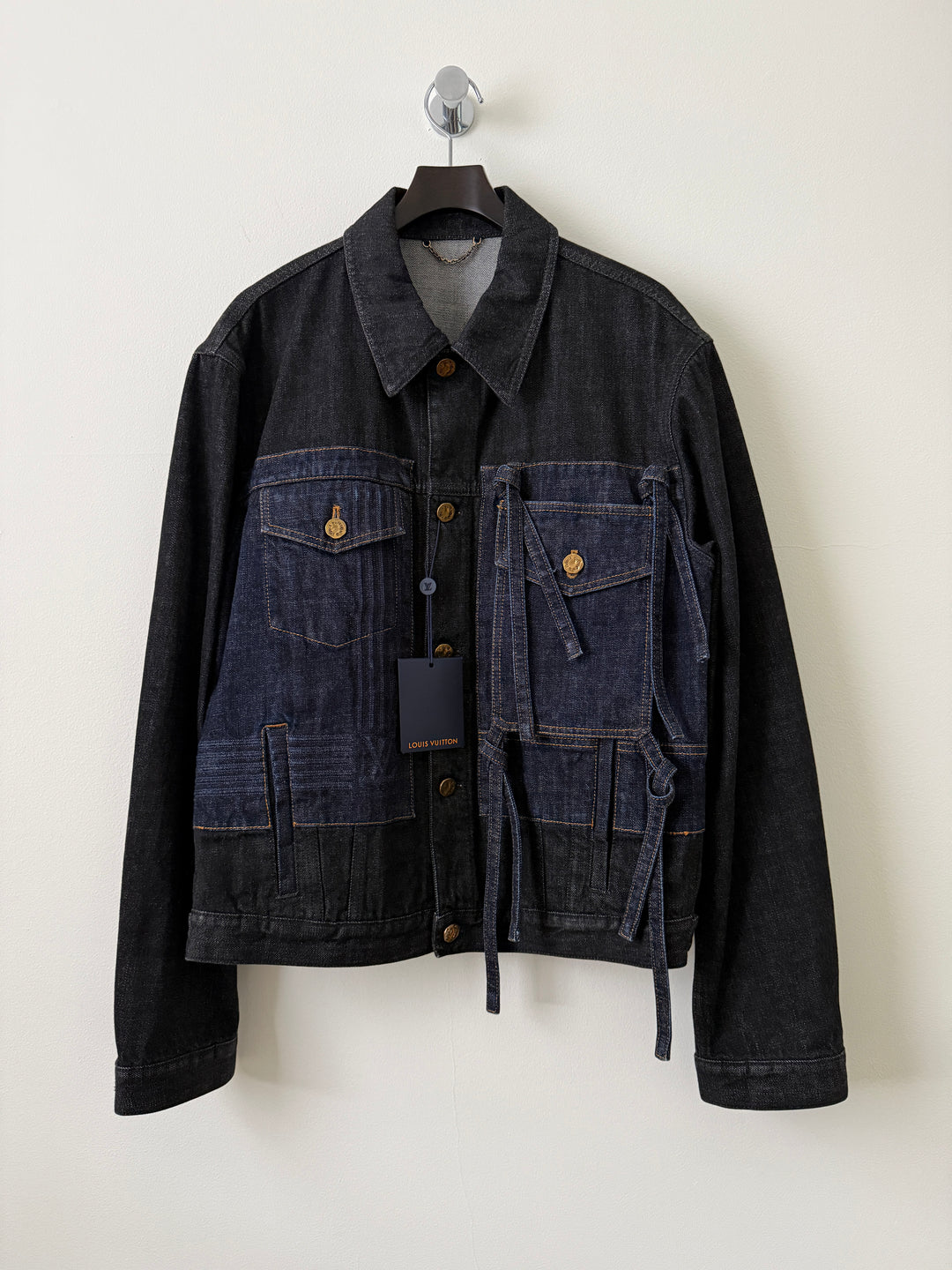 2022 LV Karakoram Virgil Ribbon Denim Jacket