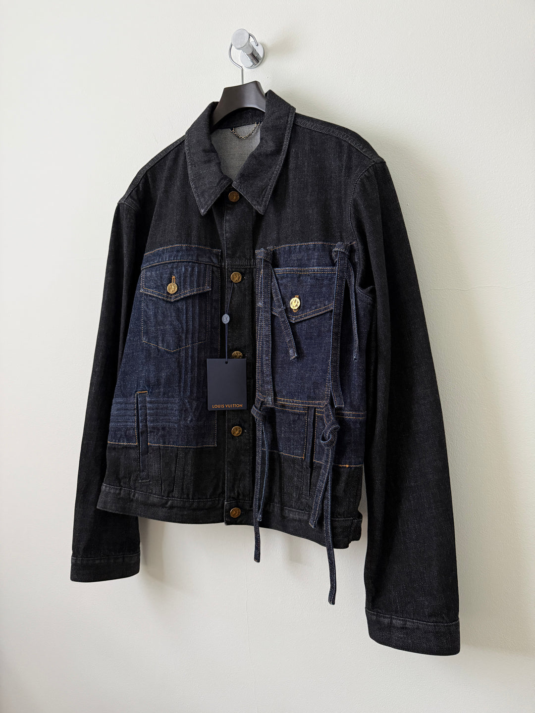 2022 LV Karakoram Virgil Ribbon Denim Jacket