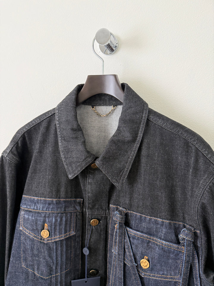 2022 LV Karakoram Virgil Ribbon Denim Jacket