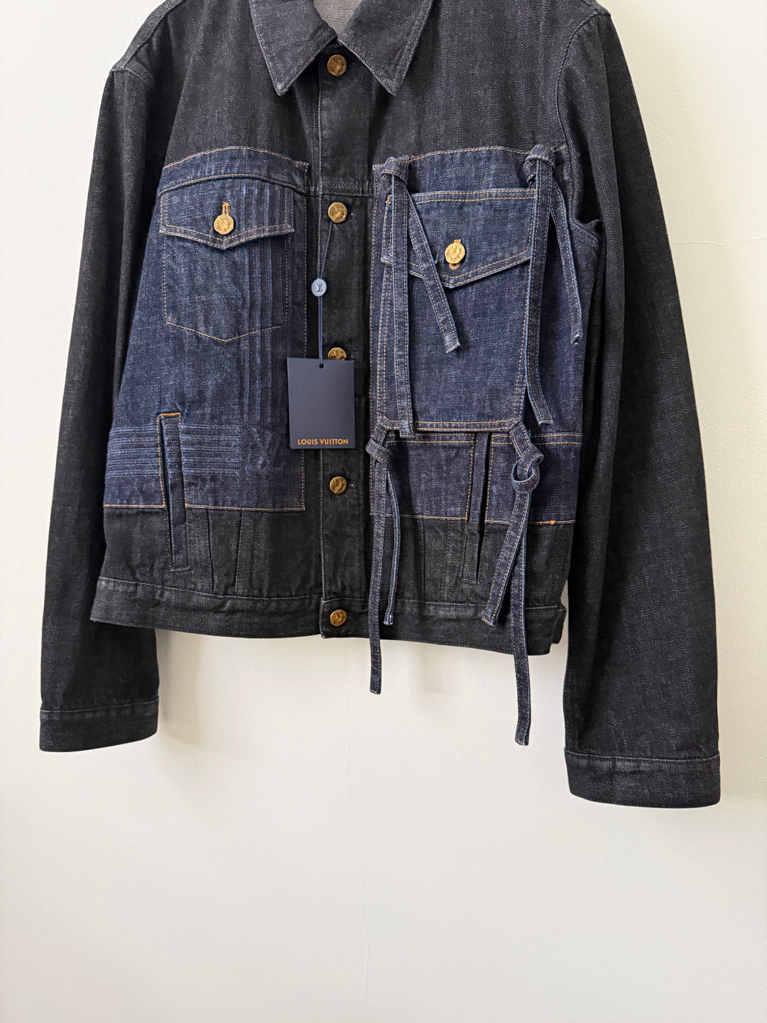 2022 LV Karakoram Virgil Ribbon Denim Jacket