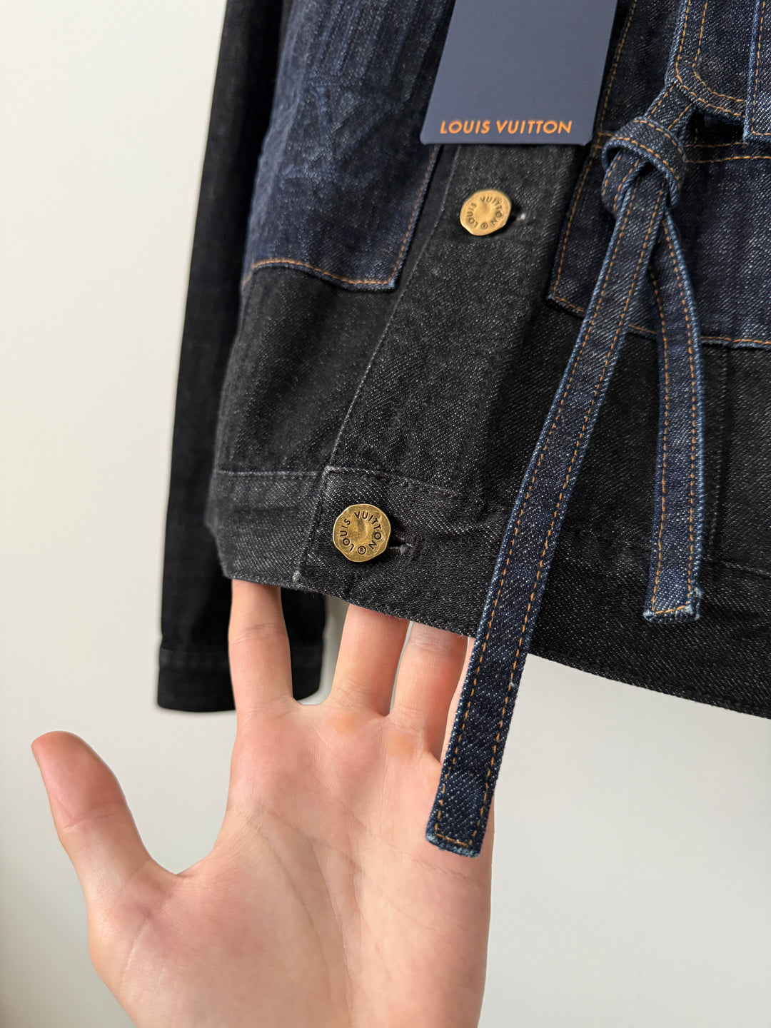 2022 LV Karakoram Virgil Ribbon Denim Jacket