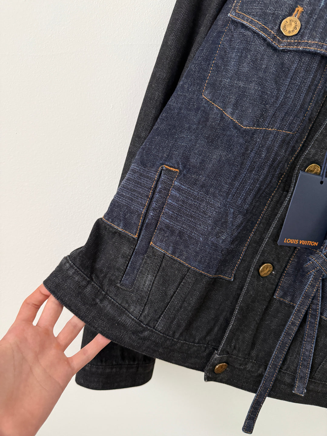 2022 LV Karakoram Virgil Ribbon Denim Jacket