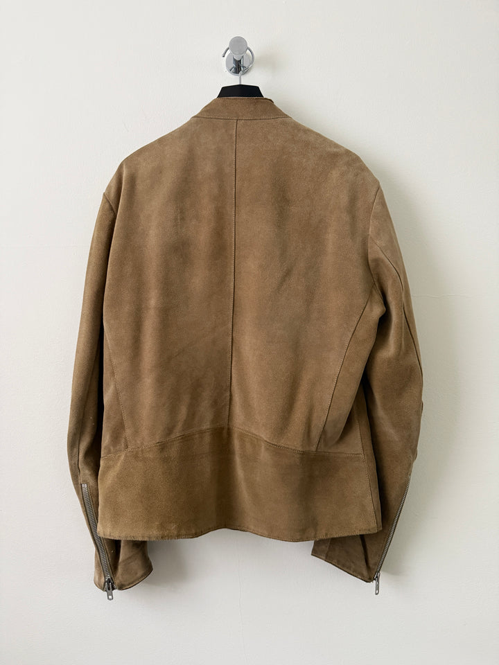 2018 Tan 5 Zip Leather Moto Jacket