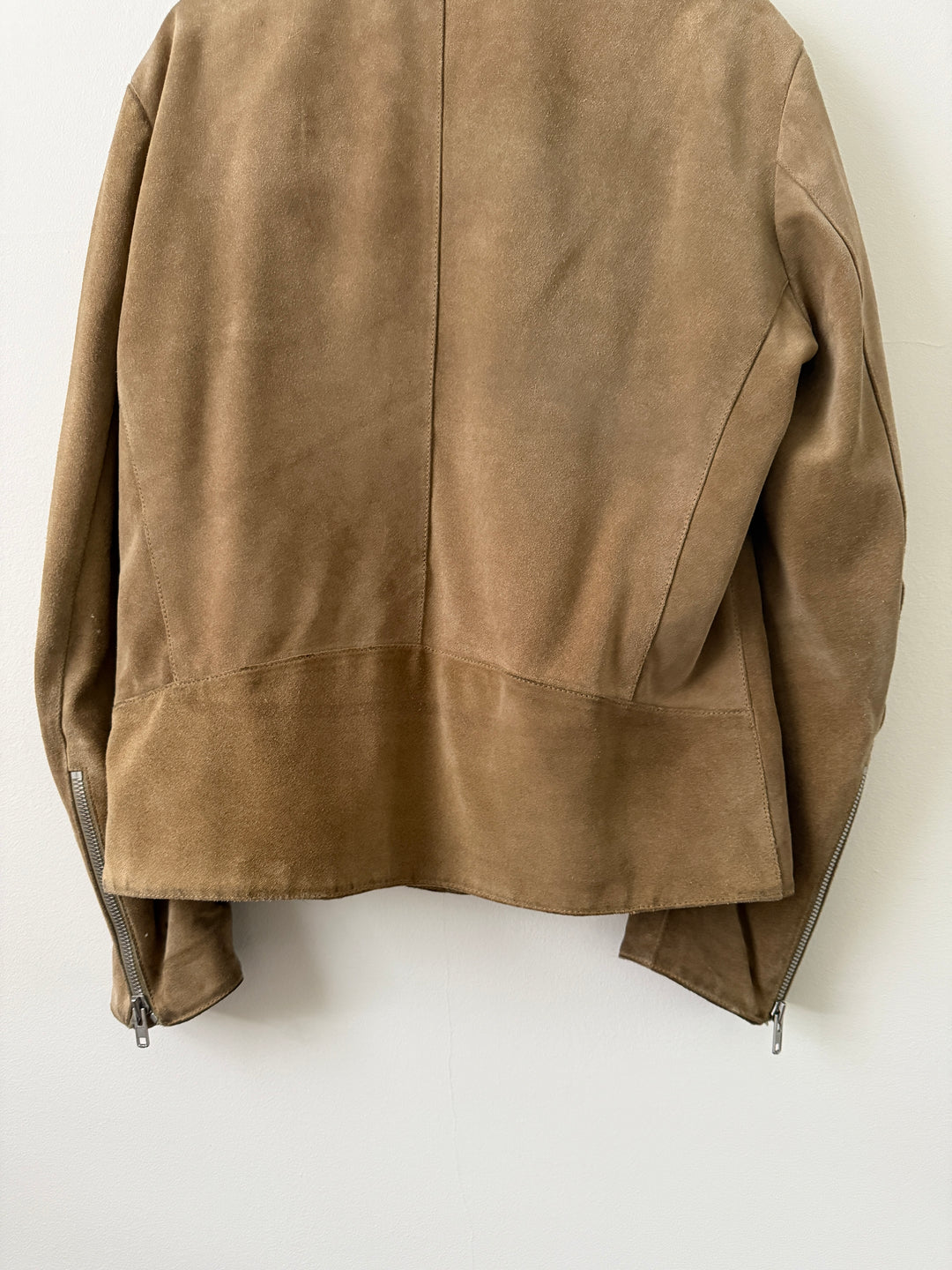 2018 Tan 5 Zip Leather Moto Jacket