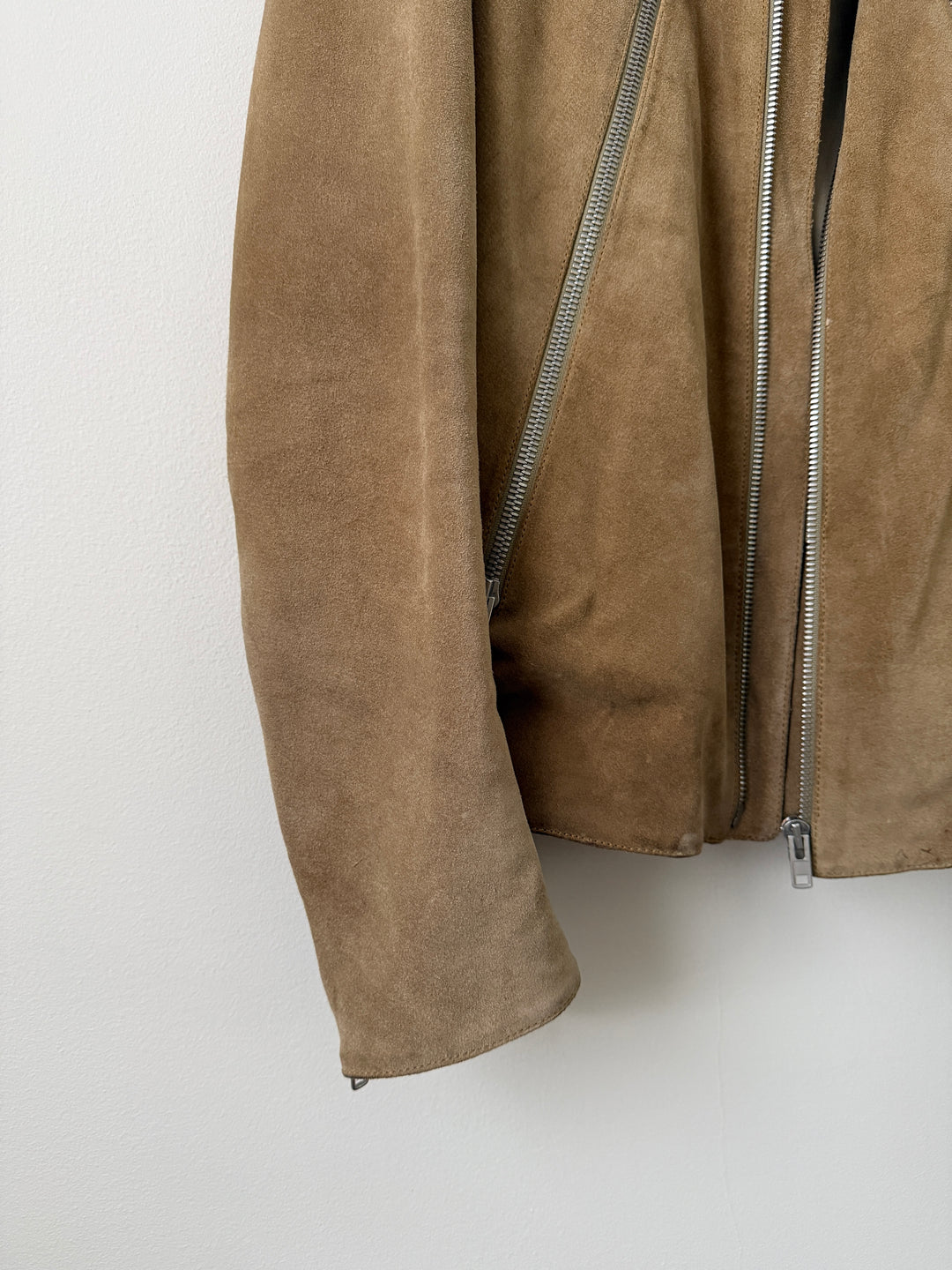 2018 Tan 5 Zip Leather Moto Jacket