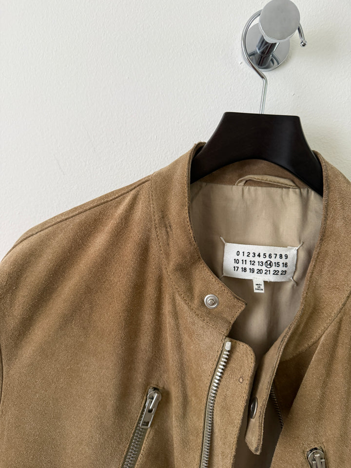 2018 Tan 5 Zip Leather Moto Jacket