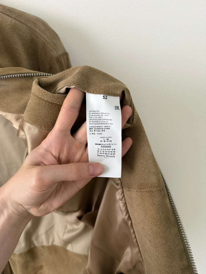 2018 Tan 5 Zip Leather Moto Jacket