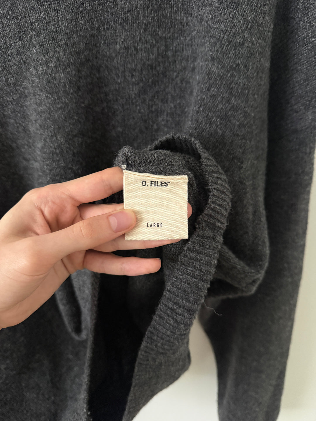 Melange Charcoal Drape Knit