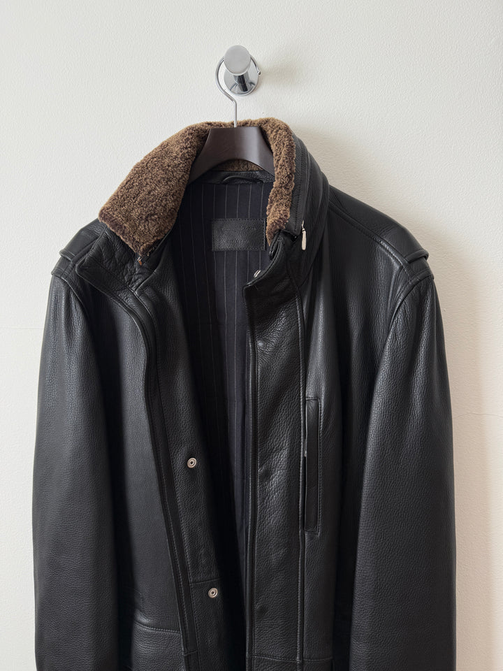 Lambskin Long Coat