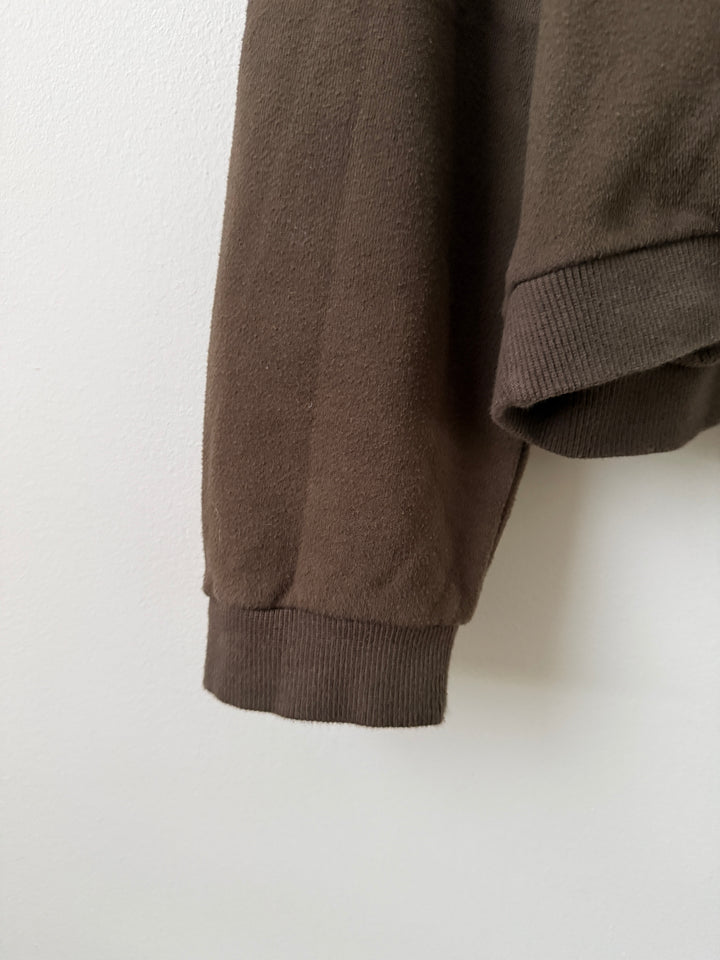 Army Fleet Weave Terry Pullover Hoodie