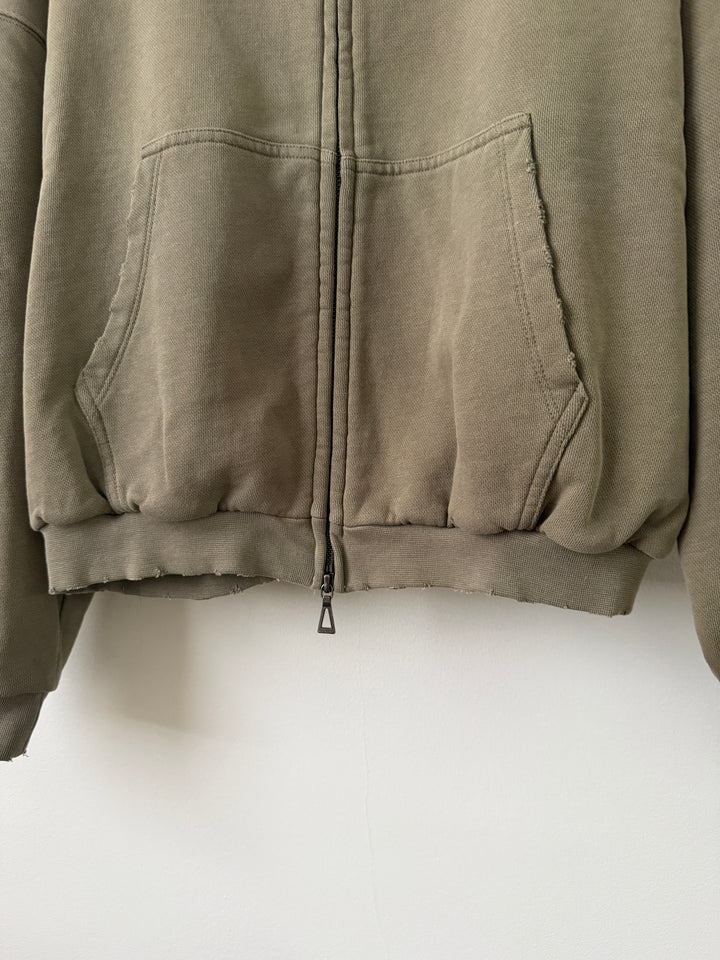 Folsom Frances Thermal Full Zip in Washed Olive