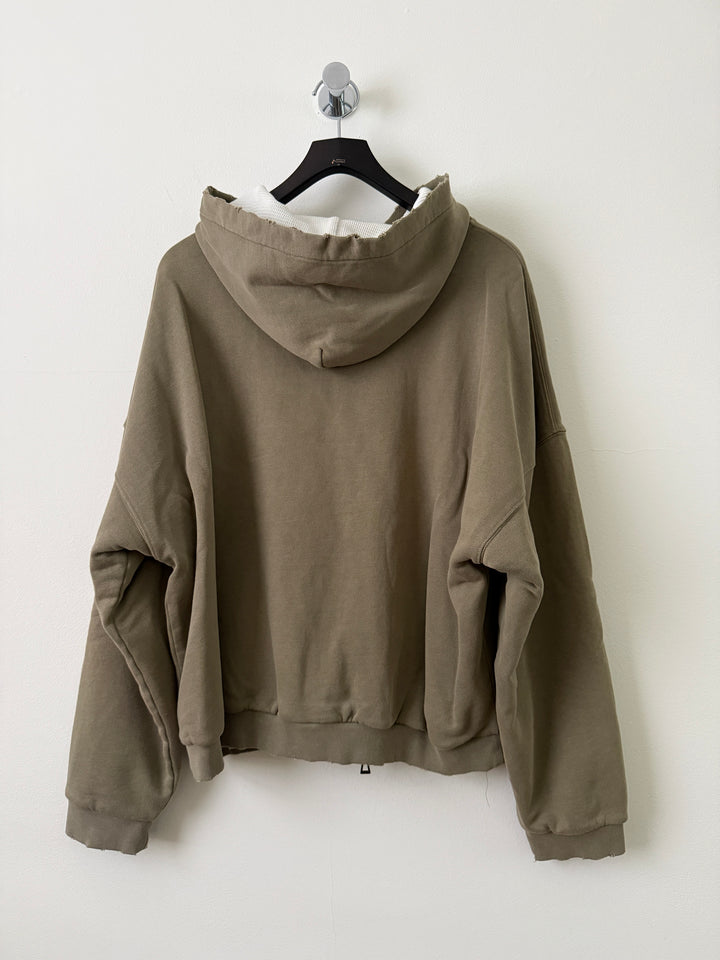 Folsom Frances Thermal Full Zip in Washed Olive