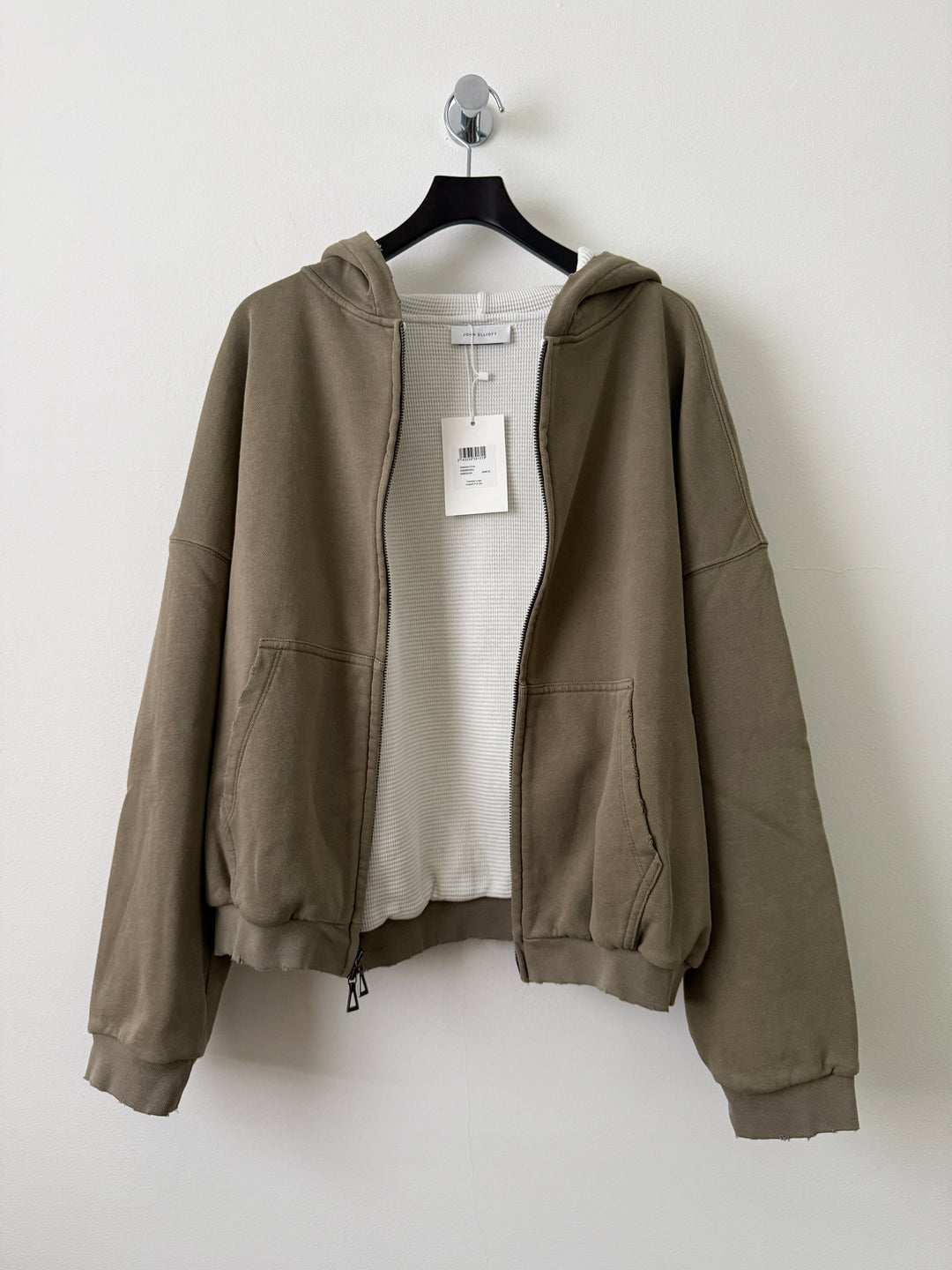 Folsom Frances Thermal Full Zip in Washed Olive