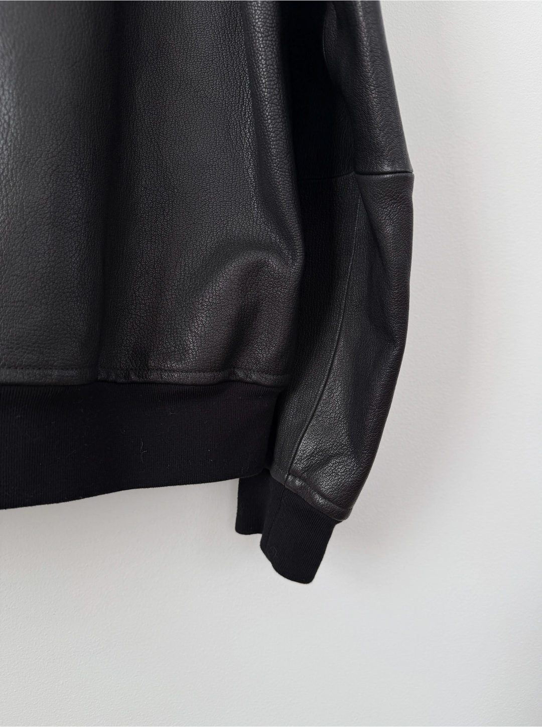 2018 5 Zip Goat Leather Hooded Jacket